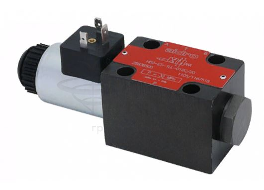 Гидрораспределитель с электромагнитным управлением серии HD3-ES/10 CETOP 3 схема №3ML, 24VDC