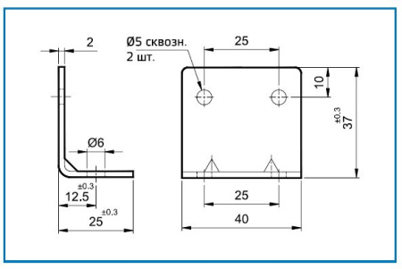 Скоба для монтажа арматурных клапанов DMN 1/4'', 3/8'', 1/2''