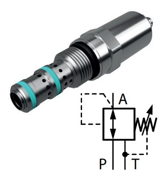 Редукционный клапан, 60л/мин, 7/8"14UNF, 30-110 бар