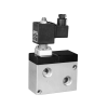 Пневмораспределитель с электромагнитным управлением G1/2'' Ду 12, 5/2, 2-10 бар, 220V AC с кнопкой ручного дублирования