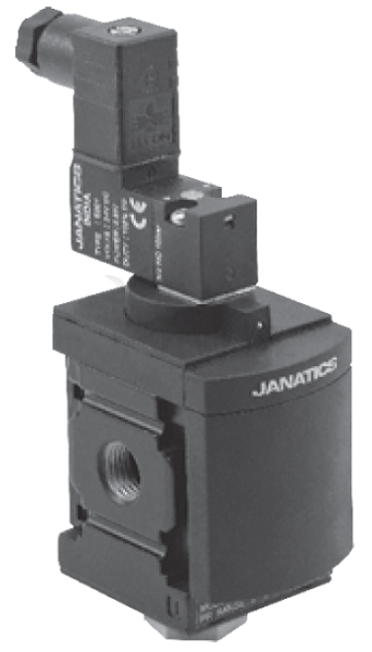 Отсечной клапан с электромагнитным управлением, с перед.крышкой, глуш. НЗ-1/2,24V DC