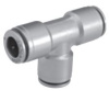 Цанговый фитинг-тройник из нержавеющей стали с наружным диаметром трубок 16 мм - 16 мм - 16 мм