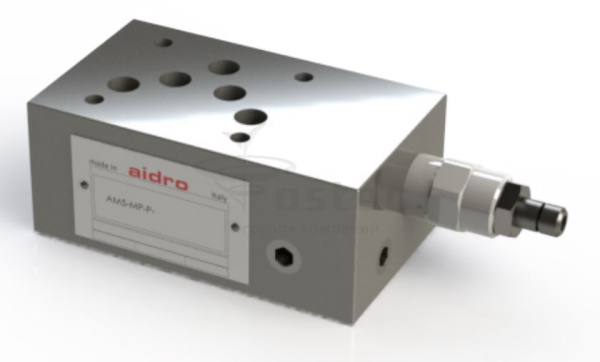 Предохранительный клапан модульного монтажа CETOP 5 P-T, 10-70бар