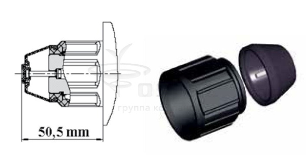 Защитный колпачок ручного дублирования для распределителей HD5-ES