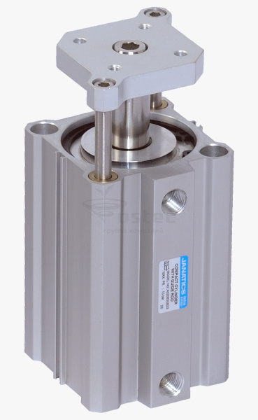 Пневмоцилиндр компактный, с противоповоротной платформой, с магнитом, 16x25