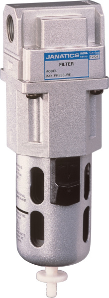 Фильтр, G1/2", 40мкм, стальной кожух, автоматический слив