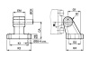 Опора угловая для цилиндров ISO15552 c диам. 125
