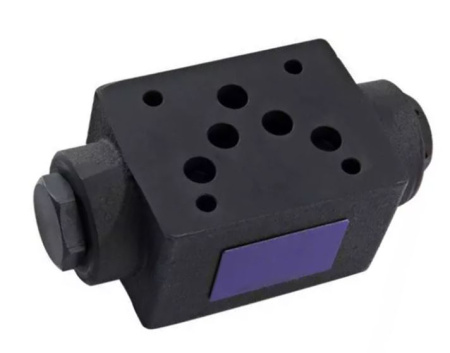 Обратный клапан с пилотным управлением (гидрозамок) модульного монтажа CETOP 3 (в канале B)